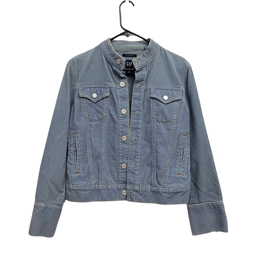 Vintage GAP Western-Style Jacket Light Blue Corduroy Trucker Jacket Size SMALL